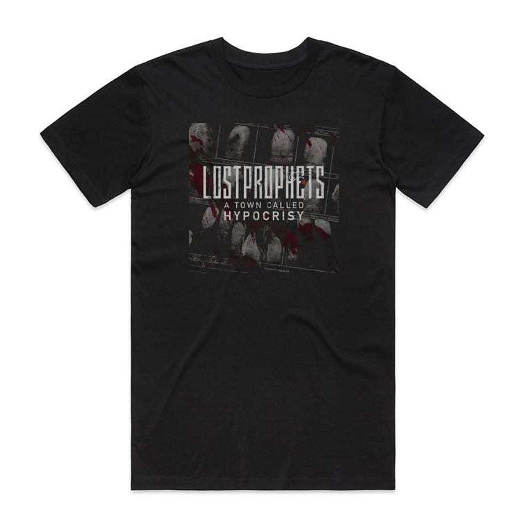 Lostprophets A Town Called Hypocrisy Album Cover T-Shirt Black