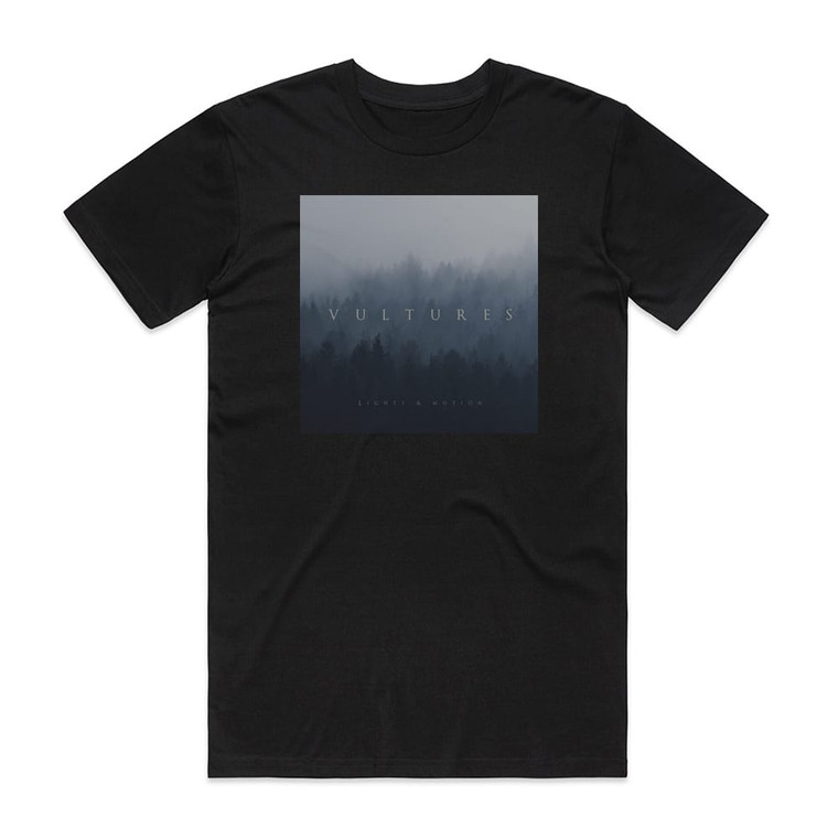 Lights and Motion Vultures Album Cover T-Shirt Black