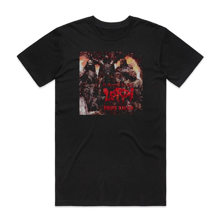 Lordi It Snows In Hell Album Cover T-Shirt Black