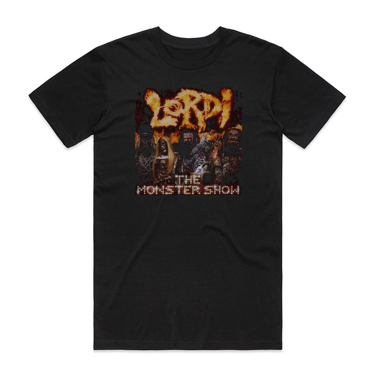 Lordi The Monster Show Album Cover T-Shirt Black