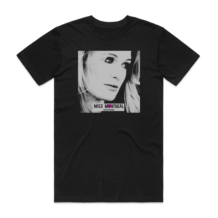 Miss Montreal Seven Friends Album Cover T-Shirt Black