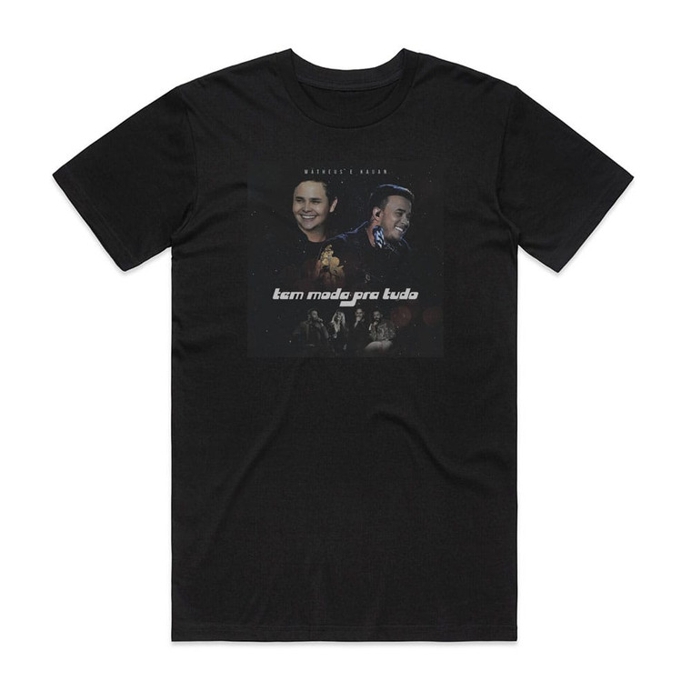 Matheus and Kauan Tem Moda Pra Tudo Album Cover T-Shirt Black