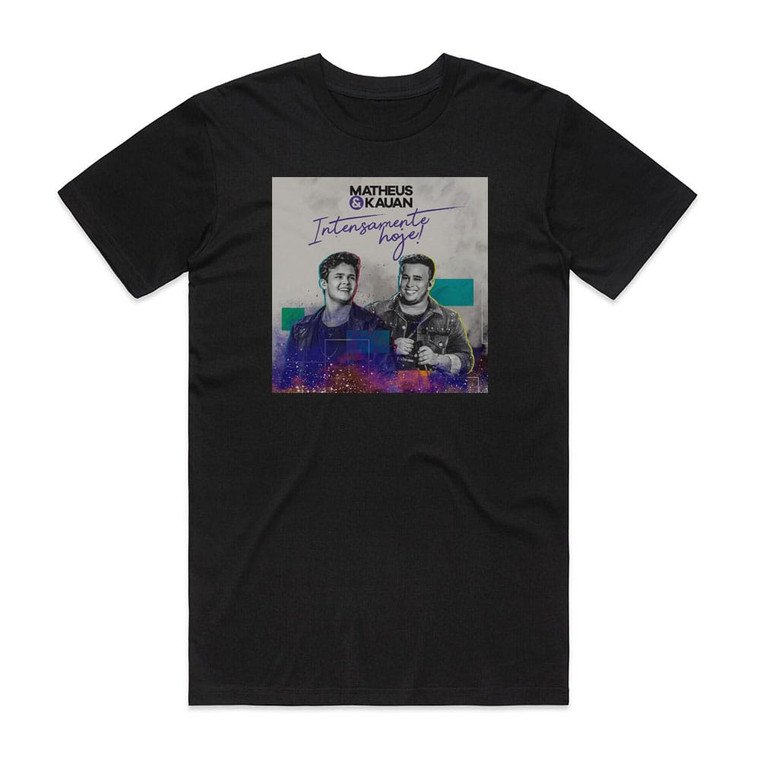 Matheus and Kauan Intensamente Hoje Album Cover T-Shirt Black