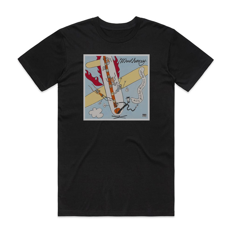Mudhoney Every Good Boy Deserves Fudge Album Cover T-Shirt Black
