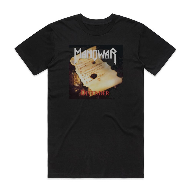 Manowar Defender Album Cover T-Shirt Black