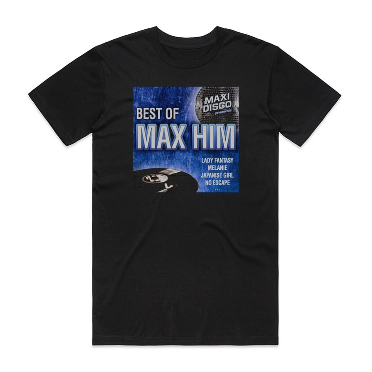 Max Him Best Of Max Him Album Cover T-Shirt Black