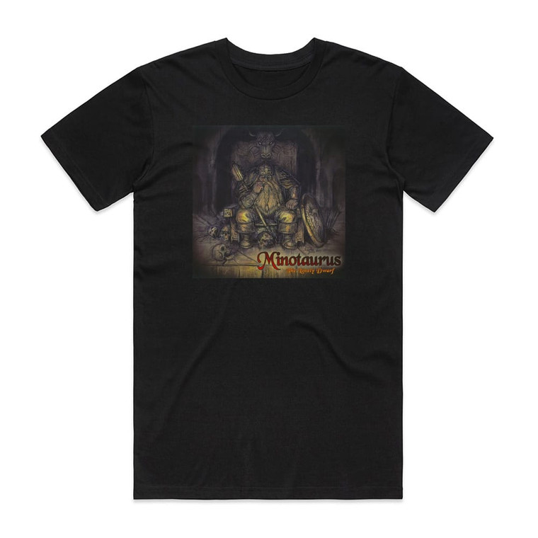 Minotaurus The Lonely Dwarf Album Cover T-Shirt Black