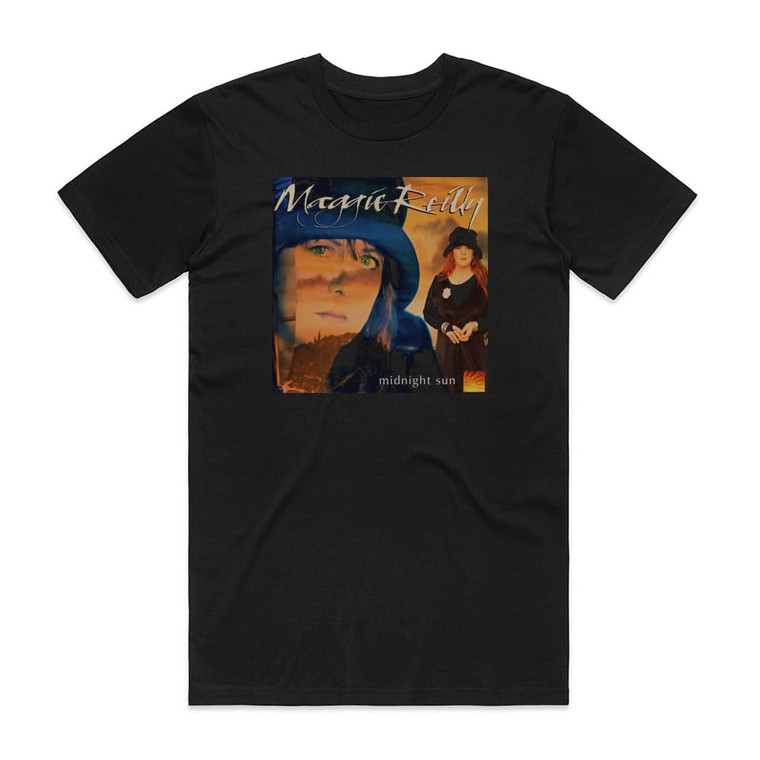 Maggie Reilly Midnight Sun 1 Album Cover T-Shirt Black