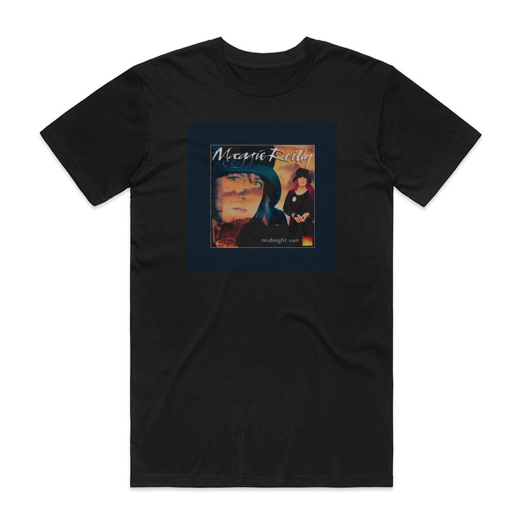 Maggie Reilly Midnight Sun Album Cover T-Shirt Black