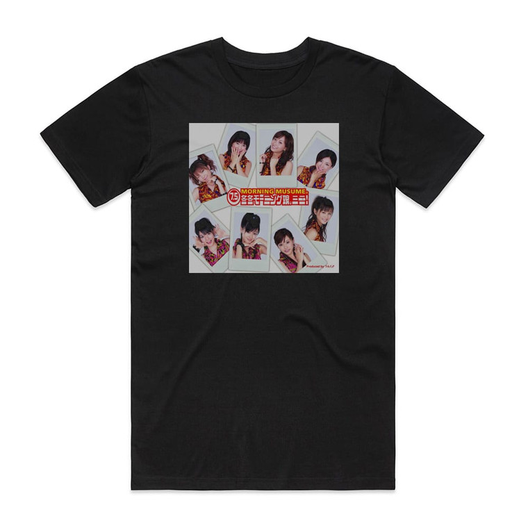 Morning Musume 75 Album Cover T-Shirt Black