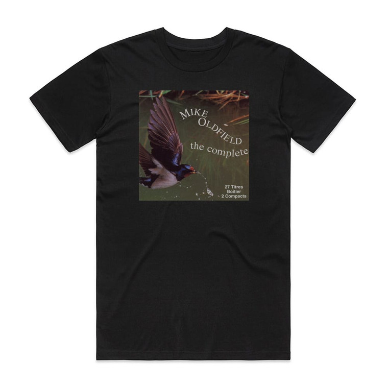Mike Oldfield The Complete Mike Oldfield 1 Album Cover T-Shirt Black