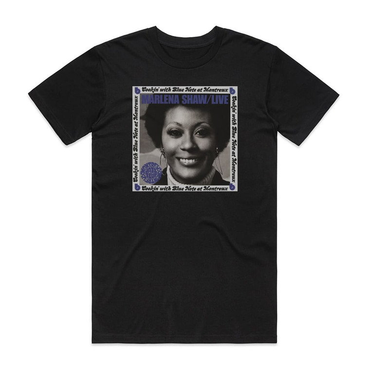 Marlena Shaw Live At Montreux Album Cover T-Shirt Black