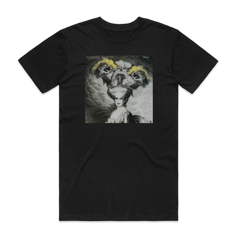 Mina Canarino Mannaro Album Cover T-Shirt Black