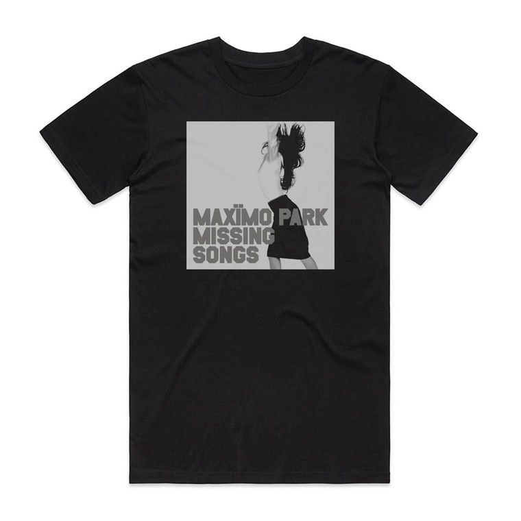 Maximo Park Missing Songs Album Cover T-Shirt Black