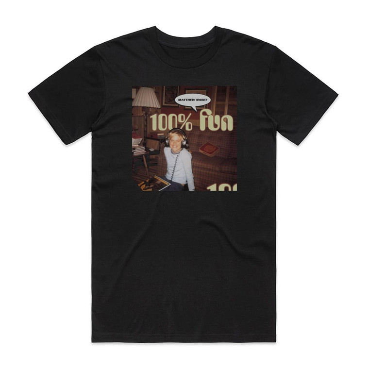 Matthew Sweet 100 Fun Album Cover T-Shirt Black