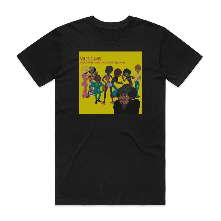Miles Davis The Complete On The Corner Sessions Album Cover T-Shirt Black