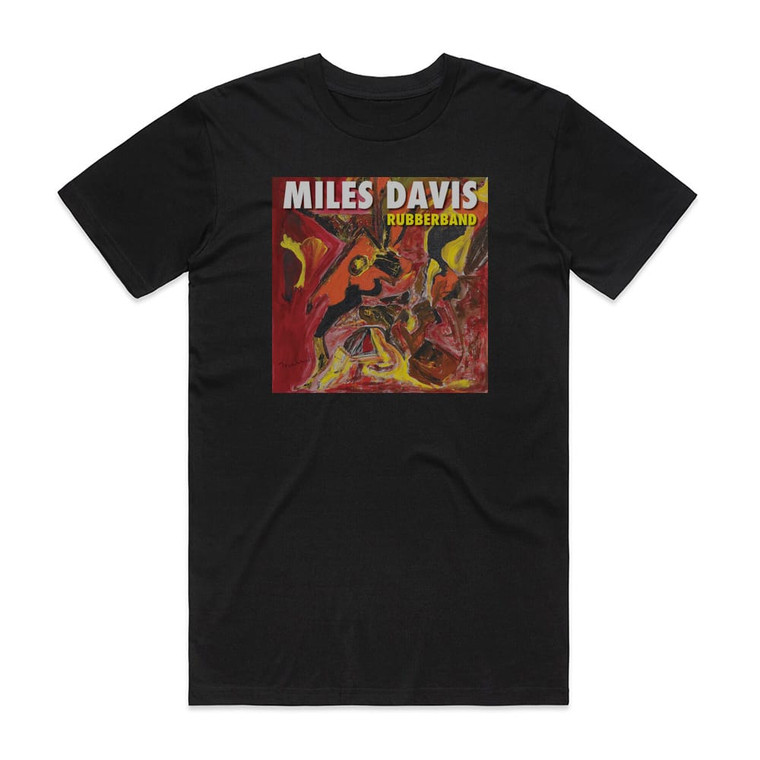 Miles Davis Rubberband Album Cover T-Shirt Black