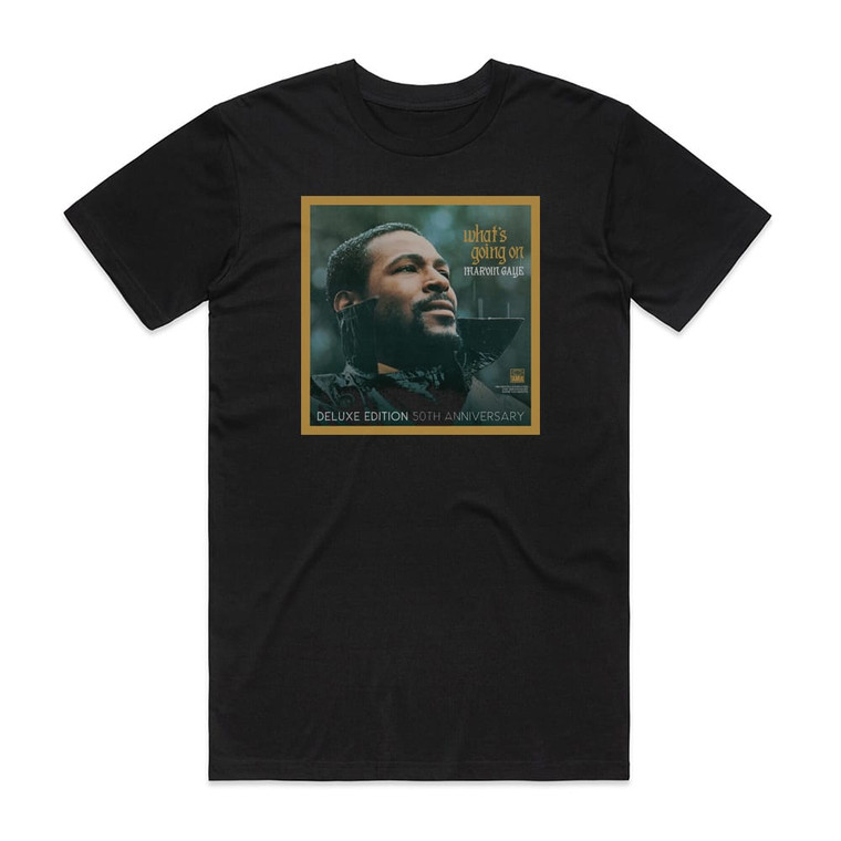 Marvin Gaye Whats Going On Album Cover T-Shirt Black
