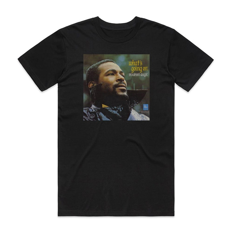 Marvin Gaye Whats Going On 2 Album Cover T-Shirt Black