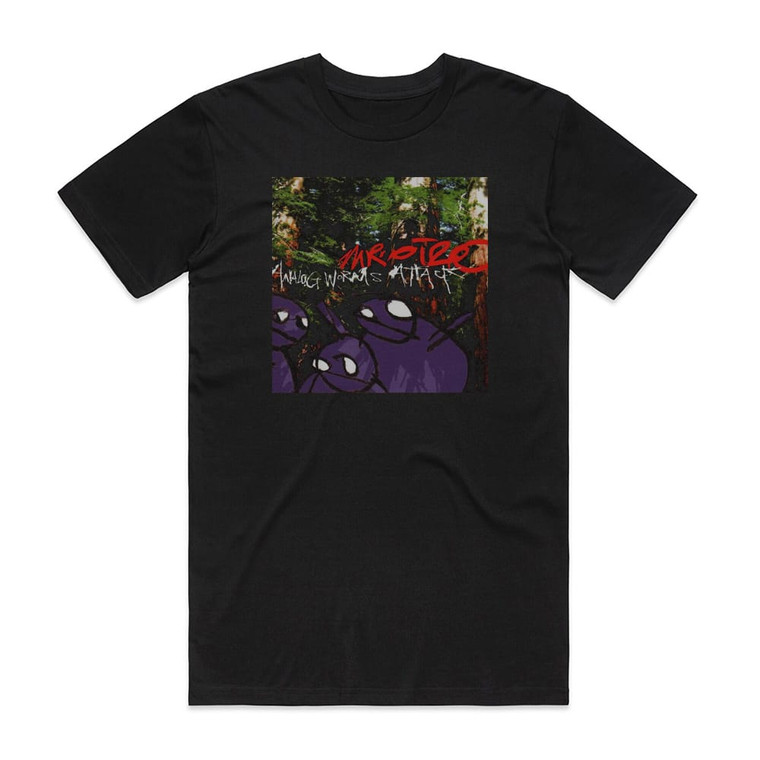 Mr Oizo Analog Worms Attack Album Cover T-Shirt Black