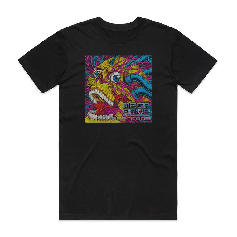 Mega Drive Source Code Album Cover T-Shirt Black