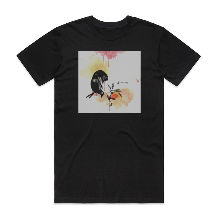 Moon Hooch Red Sky Album Cover T-Shirt Black