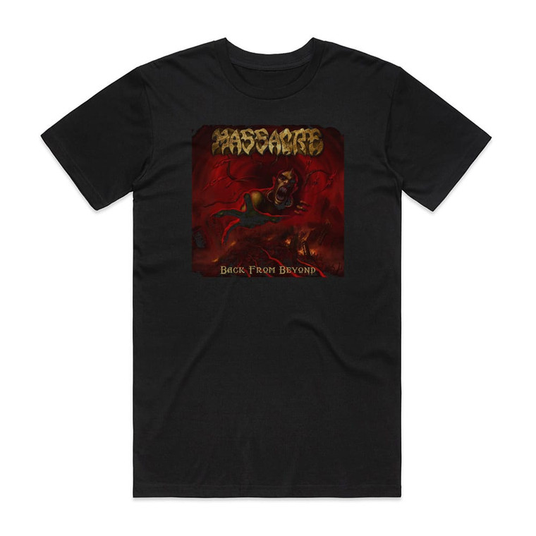 Massacre Back From Beyond Album Cover T-Shirt Black