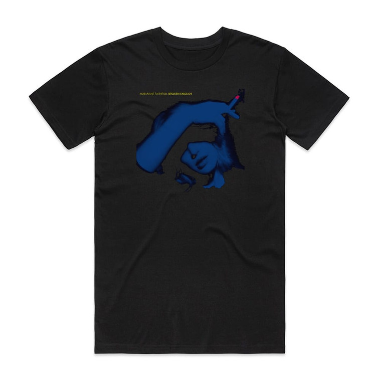 Marianne Faithfull Broken English 1 Album Cover T-Shirt Black