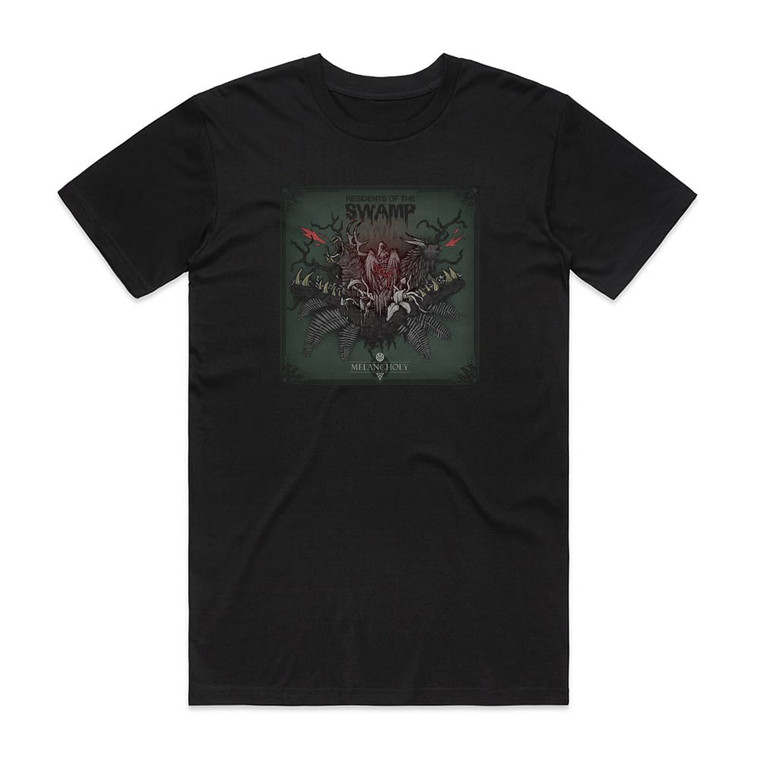 Melancholy Residents Of The Swamp Album Cover T-Shirt Black