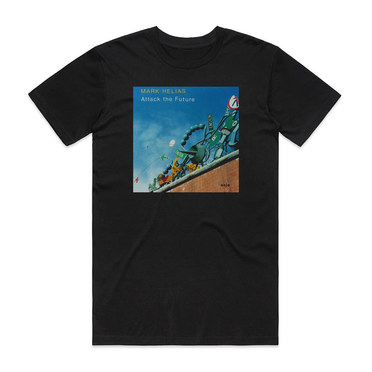 Mark Helias Attack The Future Album Cover T-Shirt Black