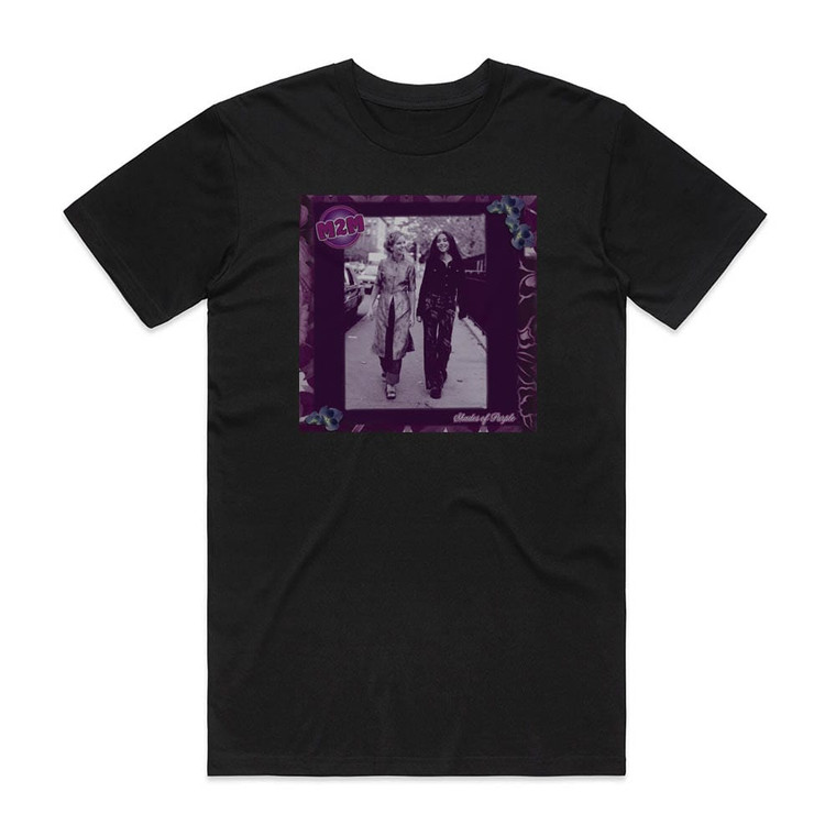 M2M Shades Of Purple Album Cover T-Shirt Black