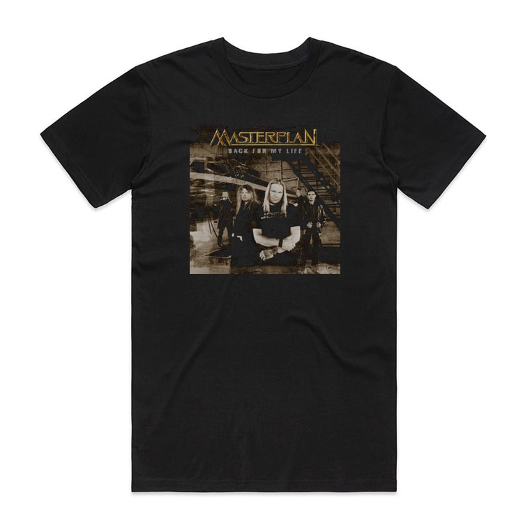 Masterplan Back For My Life Album Cover T-Shirt Black