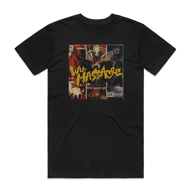 Method Man Wu Massacre 1 Album Cover T-Shirt Black