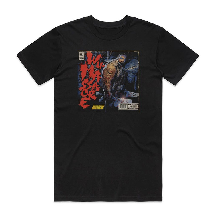 Method Man Wu Massacre Album Cover T-Shirt Black