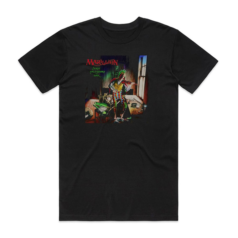 Marillion Script For A Jesters Tear Album Cover T-Shirt Black