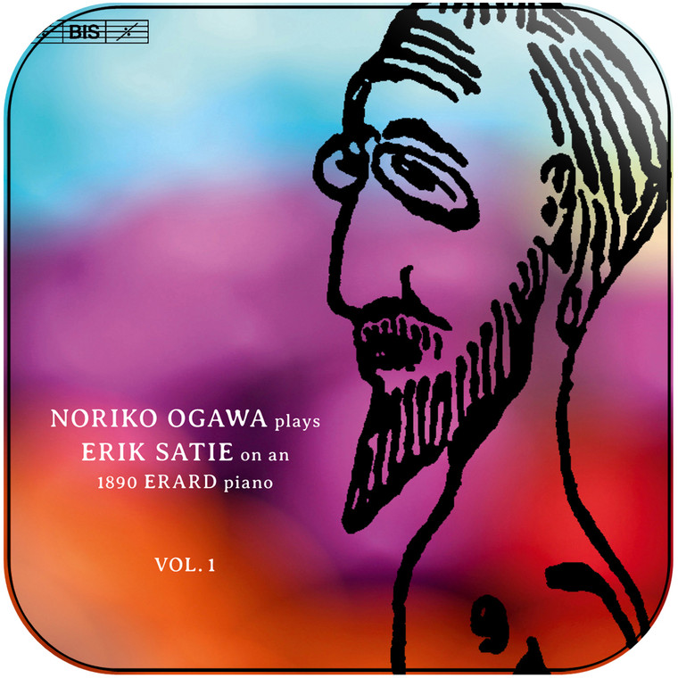 Noriko Ogawa Noriko Ogawa Plays Erik Satie On An 1890 Erard Piano Vol 1 Album Cover Sticker