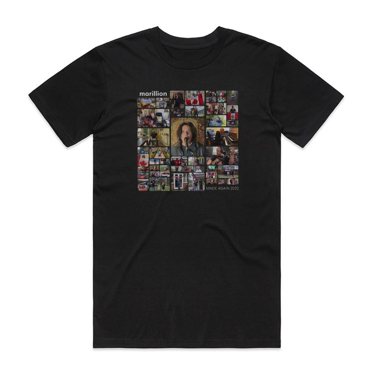 Marillion Made Again 2020 Lockdown Version Album Cover T-Shirt Black Marillion Made Again 2020 Lockdown Version Album Cover T-Shirt Black
