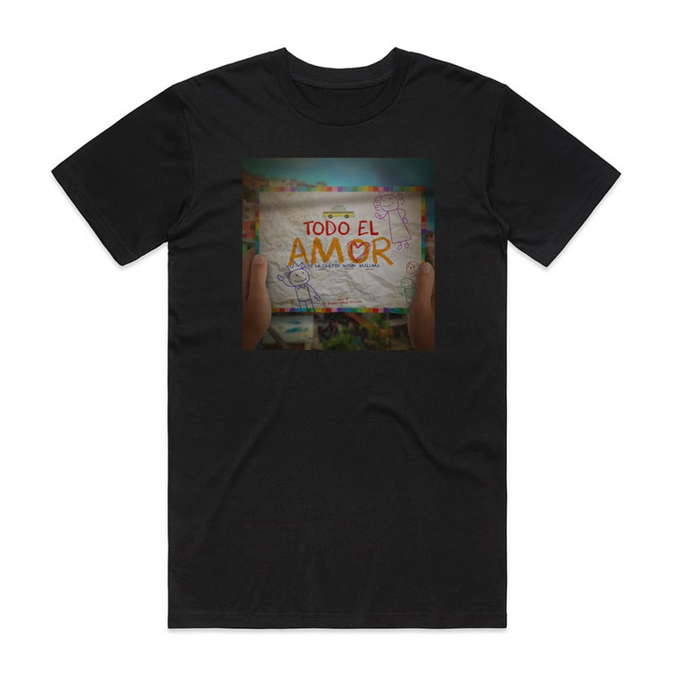 Maluma Todo El Amor Album Cover T-Shirt Black