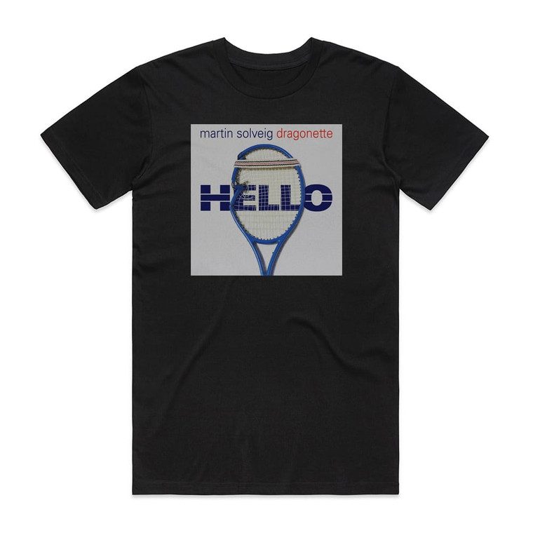 Martin Solveig Hello Album Cover T-Shirt Black Martin Solveig Hello Album Cover T-Shirt Black