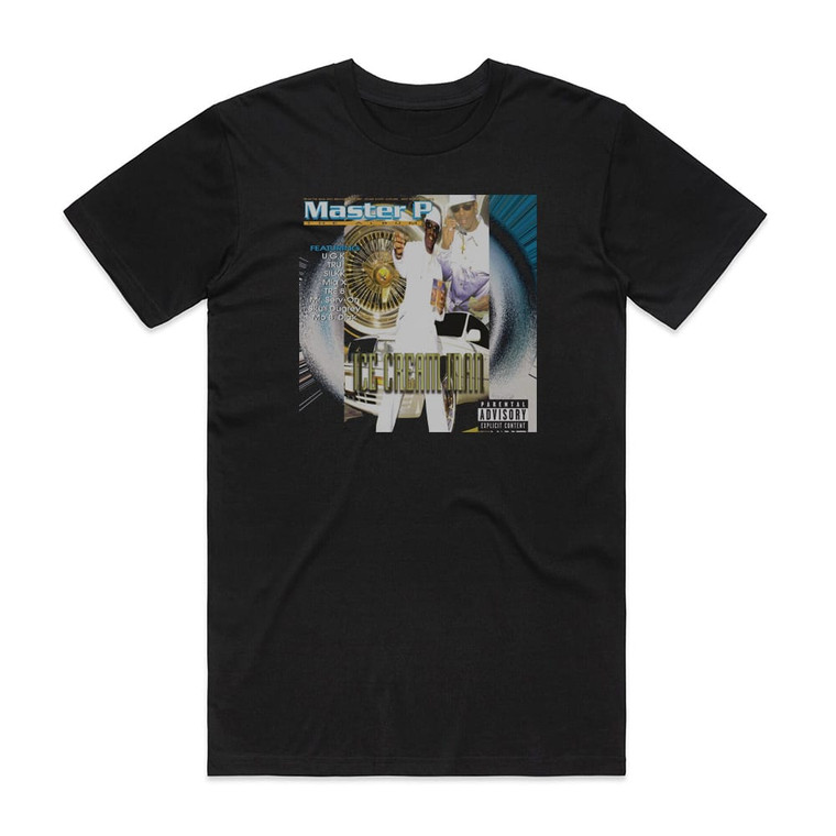 Master P Ice Cream Man Album Cover T-Shirt Black