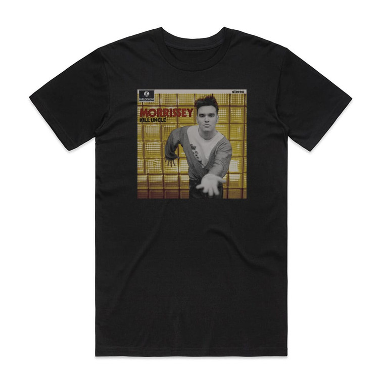 Morrissey Kill Uncle 1 Album Cover T-Shirt Black