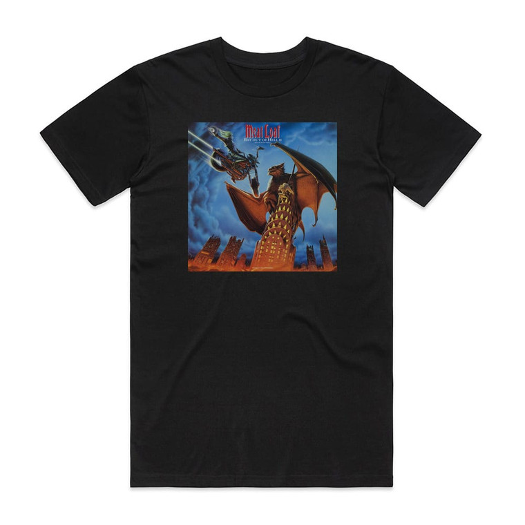 Meat Loaf Bat Out Of Hell Ii Back Into Hell Album Cover T-Shirt Black