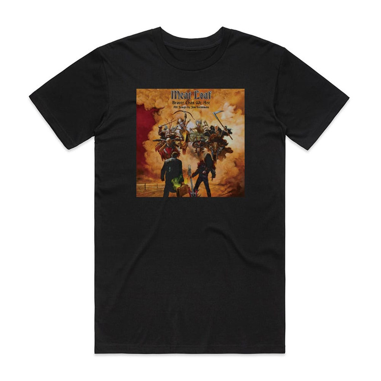 Meat Loaf Braver Than We Are Album Cover T-Shirt Black
