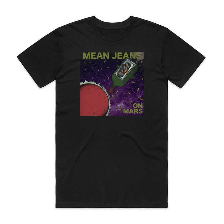 Mean Jeans On Mars Album Cover T-Shirt Black