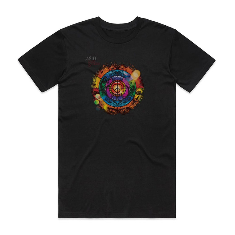 Melee Devils Angels Album Cover T-Shirt Black