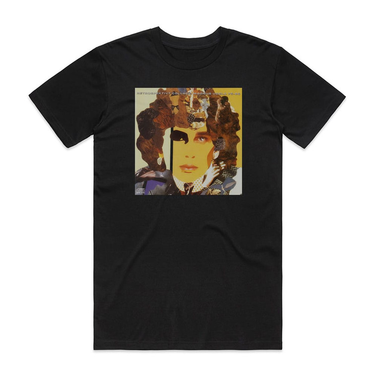 Magnus Uggla Retrospektivt Collage Album Cover T-Shirt Black