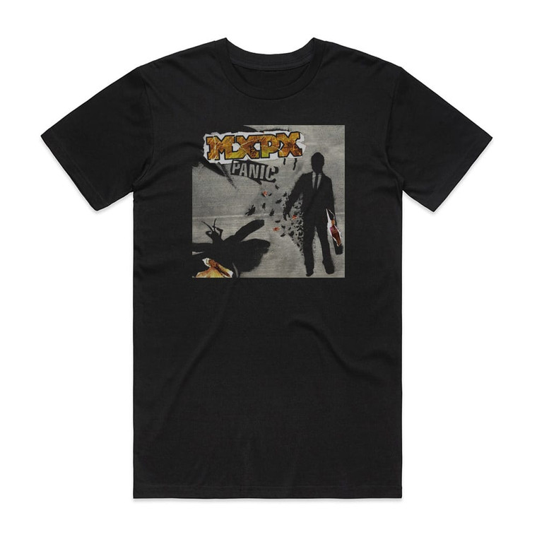 MxPx Panic Album Cover T-Shirt Black