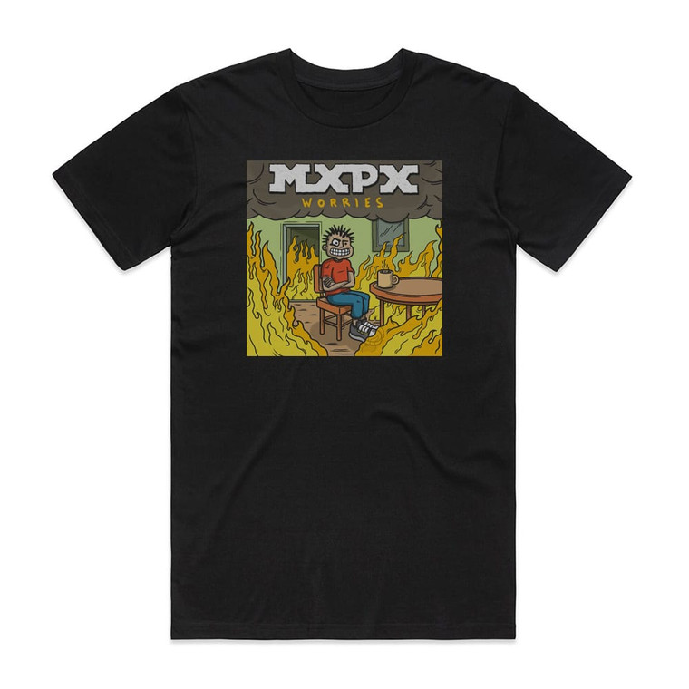 MxPx Worries Album Cover T-Shirt Black