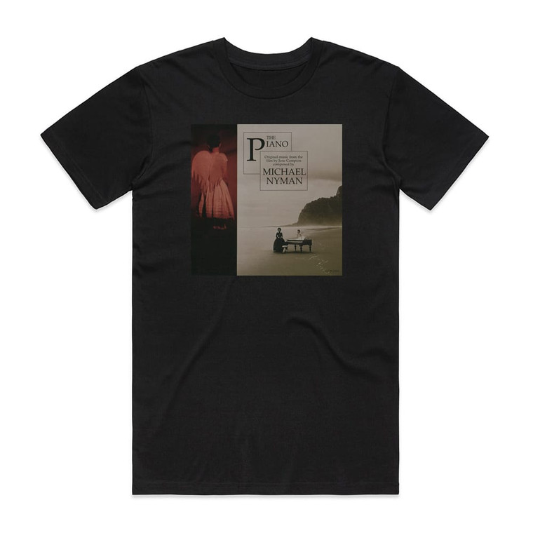 Michael Nyman The Piano Album Cover T-Shirt Black