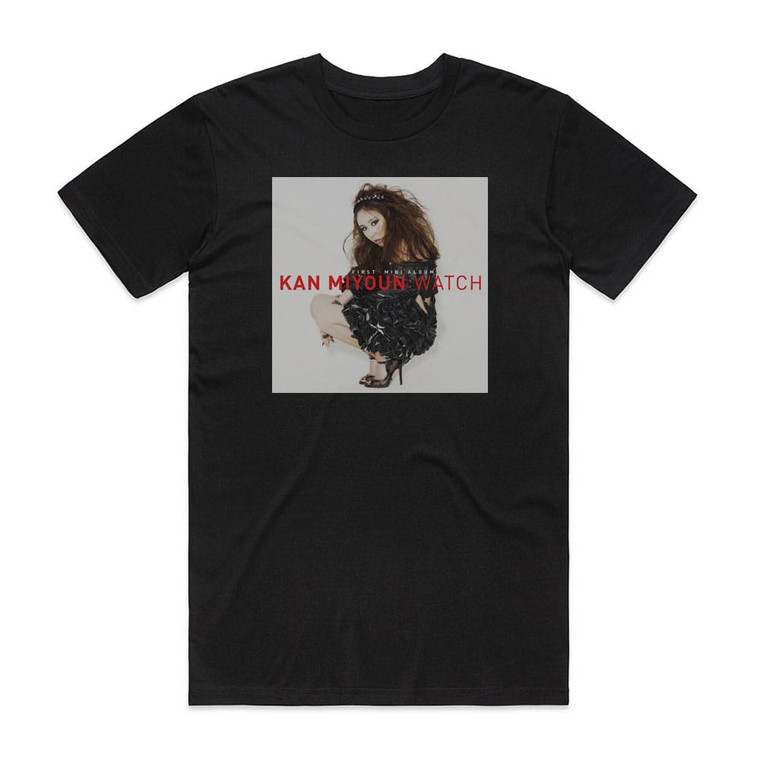 Mi Youn Kan Watch Album Cover T-Shirt Black